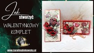 Komplet Walentynkowy  Czekoladownik i Kartka w Stylu Vintage Opis: