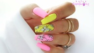 Flowers pattern design nails art tutorial / Allepaznokcie Molly Lac by Pablo Rozz