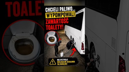 Złodzieje chcieli paliwo.  Trafili w zbiornik toalety  #shorts #ciekawostki #polska