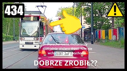 Czy motorniczy specjalnie przyblokował Porsche
