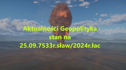 Aktualności Geopolityka stan na 2509. 733r. sław/2024r. łac.