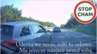 Specjalnie doprowadził do kolizji?! - zdarzenia na zwężeniu jezdni #570 Wasze Filmy