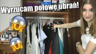 WYRZUCIŁAM POŁOWĘ UBRAŃ?| Sprzatanie szafy część 1