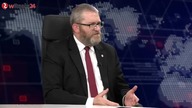 15. 12. 2023r Grzegorz Braun u Roli o chanuce w Sejmie, Izraelu, Tusku, PiS, Konfederacji, ukrainiza