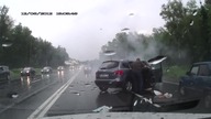Poważny wypadek na drodze szybkiego ruchu w Rosji