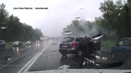 Poważny wypadek na drodze szybkiego ruchu w Rosji