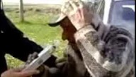 Badanie alkomatem, dziadek przebija wszystkich