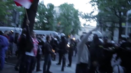 Policja spałowała tłum protestujący przeciwko rządom Tuska