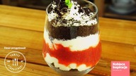 Deser warstwowy z truskawkami i mascarpone