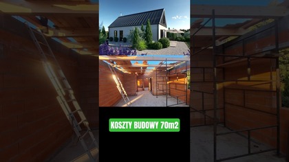 Koszty budowy domu 70m2 #budowadomu #domwceniemieszkania #diy #dombezpozwolenia
