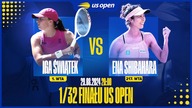 ŚWIĄTEK VS SHIBAHARA - US OPEN - 1/32 FINAŁU - NA ŻYWO - 29. 08. 2024r.