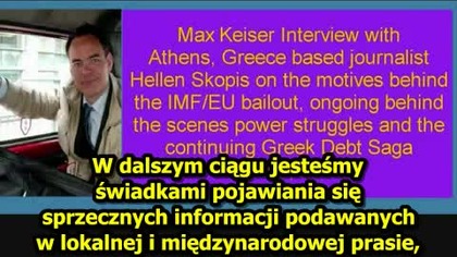 Kontrolowane wyburzenie greckiej ekonomii przez bankier&oacute;w z Wall Street i MFW- Max Keiser