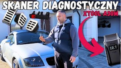 Nowe urządzenie diagnostyczne XTOOL A30M | Montaż nakładek na pedały, emblemat S-Line #obd #audi #tt