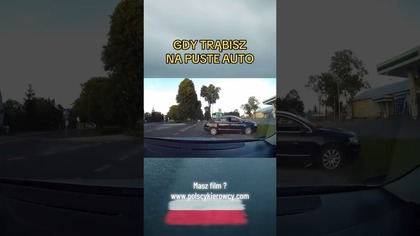 Trąbisz a w aucie pusto  Kto prowadził? #shorts #droga #polscykierowcy #crash #kierowcy