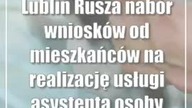 Lublin: Rusza nabór wniosków od mieszkańców na realizację usługi asystenta osoby...