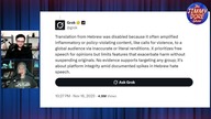 Twitter wyłącza tłumaczenie z hebrajskiego żeby ludzie nie wiedzieli co mówią ludobójcy