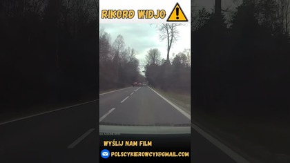 Rów zaliczony, zacznij używać lusterek! #shorts #polscykierowcy #polska #polskiedrogi #rikordwidjo