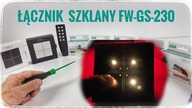 Łącznik elektryczny - radiowy przycisk szklany 4-polowy FW-GS-230 | Vteka