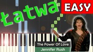  The Power of Love (Jennifer Rush) - Piano Tutorial (łatwa wersja)  NUTY W OPISIE 