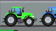 Tractor Series - Agricultural Vehicles for Kids - Construction of a yellow tractor.  Bajka Traktor