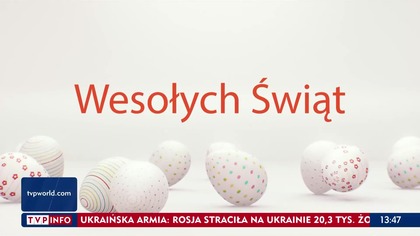 TVP Info - Wielkanocny przerywnik z życzeniami + ozdobnik (17. 04. 2022)