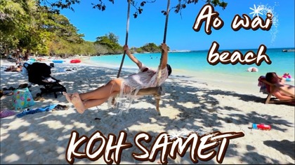TRANSPORT PUBLICZNY NA WYSPIE, PLAŻA AO WAI KOH SAMET TAJLANDIA