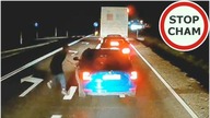 Kozak w Skodzie przyhamowuje ciężarówkę, na dyskusje nie miał odwagi ...  #524 Wasze Filmy