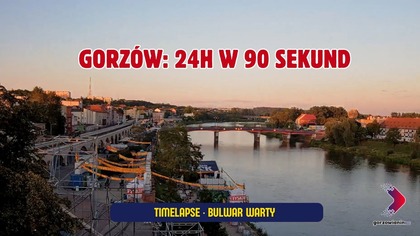 Bulwar w Gorzowie w 90 sekund  kamera online timelapse