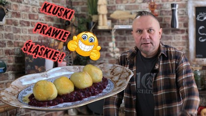 Śląskie inaczej  z boczkowym nadzieniem i z sosem żurawinowym / Oddaszfartucha