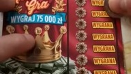 Zdrapka Królewska Gra WYGRAJ 75 000 zł #shorts