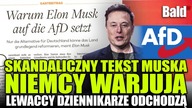SKANDALICZNE WYZNANIE MUSKA: DLACZEGO WSPIERA AfD?!