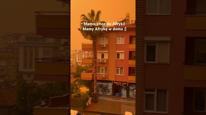 Saharyjski pył w Alanyi #turcja