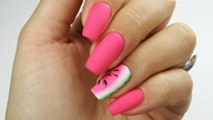 Easy watermelon nail art / Arbuzowo / Bluesky Polska