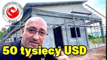 Polak buduje tani dom w Kambodzy Mam juz dach