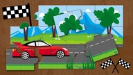 Puzzle dla dzieci | Wyścig samochodów bajka | CzyWieszJak