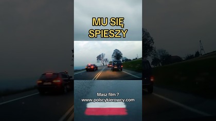 Wyprzedza wszystkich i ledwo się mieści  #droga #wyprzedzanie #chwilaniewagi #nagranie #shorts