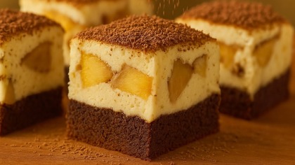 Sernik Bajkowy z brzoskwiniami  delikatny, kremowy i zawsze się udaje!