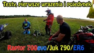 Raptor 700evo - Raptor Juk 790 - Hyosung ER6 - Testy, pierwsze wrażenia i pojedynek