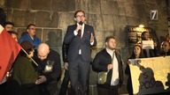 Kraków przeciwko bezprawnemu zatrzymaniu Marka Mareckiego /Człowieka z krzesłem/