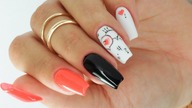 Minimalism icon valentines nails art tutorial / Allepaznokcie /Molly Lac