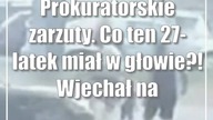 Prokuratorskie zarzuty.  Co ten 27-latek miał w głowie?! Wjechał na czerwonym w kobi...