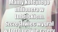 Mamy kolejnego milionera w Lubelskiem.  Szczęśliwiec wygrał w Lotto prawie cztery miliony