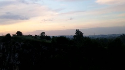 Wschód słońca Skałki Twardowskiego (panorama Krk)