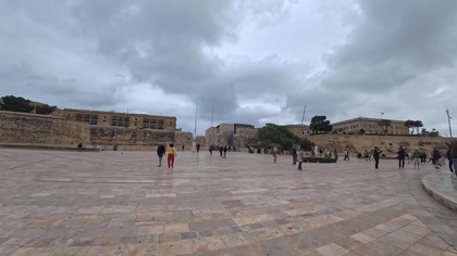 Wejście do Valetty przez most, Valetta, Malta
