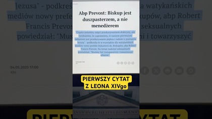 MOCNY CYTAT Z LEONA XIVgo jeszcze jako KARDYNAŁA
