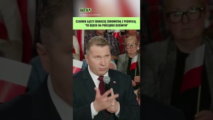 Czarnek o edukacji zdrowotnej.  Finansowanie demoralizacji #shorts