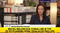 Neo-TVP.  Uśmiechnięty Maleńczuk chwali się, że pobił działacza pro life