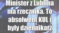 Minister z Lublina ma rzecznika.  To absolwent KUL i były dziennikarz TVP
