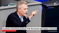 Czołowy niemiecki polityk miał dostawać pieniądze z Kremla [Serwis informacyjny, KSTV Info]