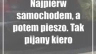 Najpierw samochodem, a potem pieszo.  Tak pijany kierowca uciekał przed policją